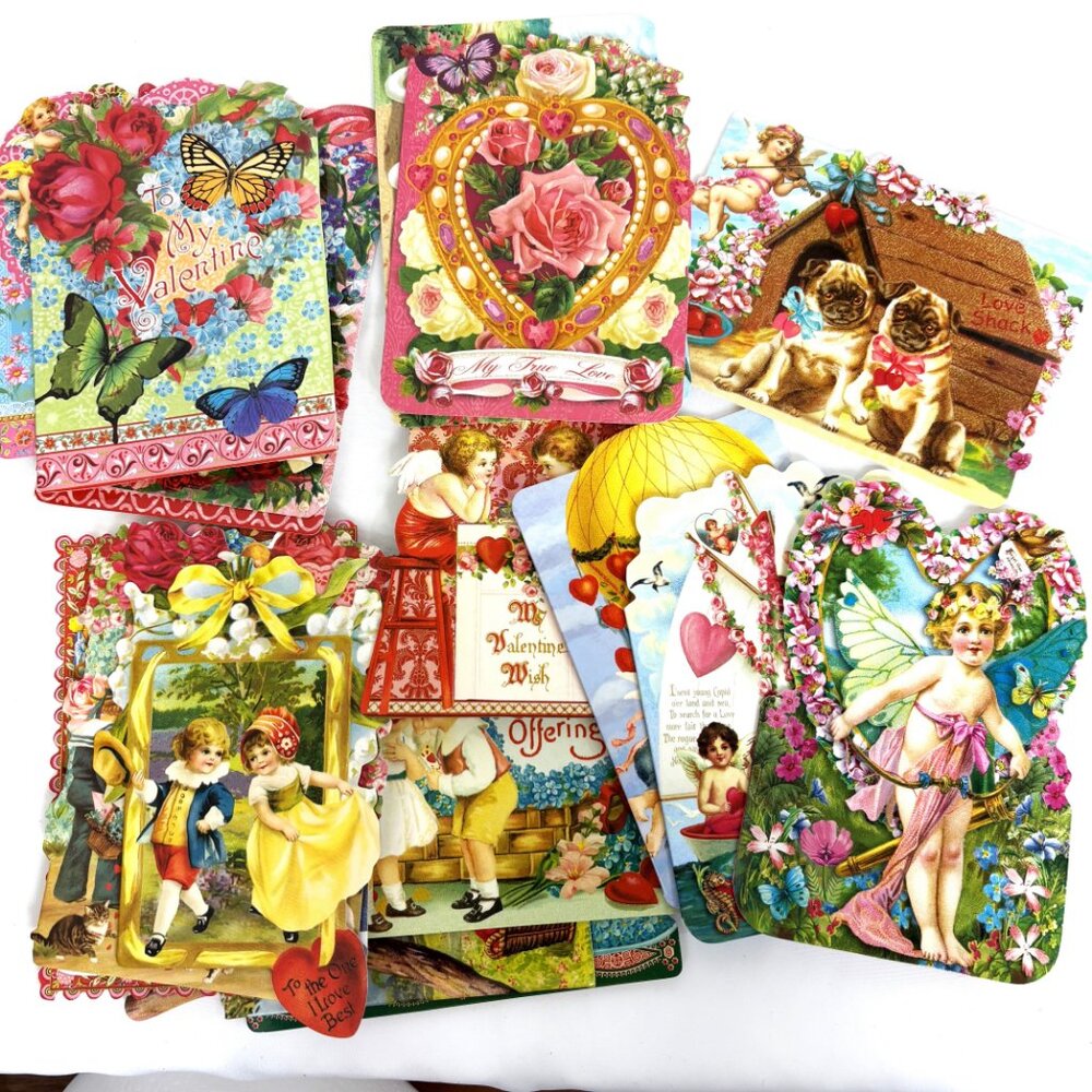 Punch Studio Valentine set of 20 gift cards and envelopes